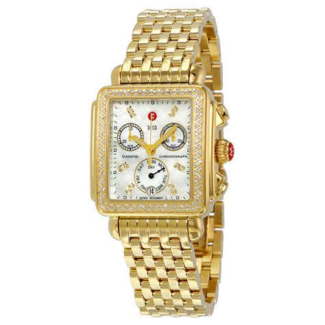 michele watch replica womens|michele gold watch with diamonds.